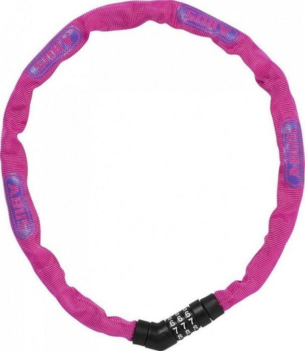 

Велозамок Abus 4804C/75 pink цепь, Розовый, 4804C/75
