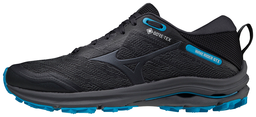 

Кроссовки женские Mizuno WAVE RIDER GTX черные 4.5 UK, Черный, WAVE RIDER GTX