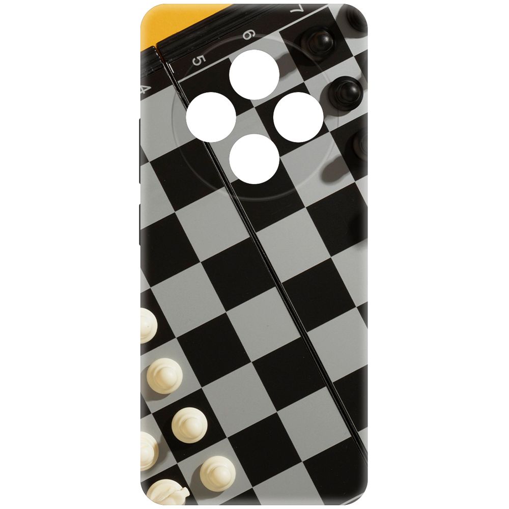 

Чехол-накладка Krutoff Soft Case Шахматы для Xiaomi Redmi 14C/Poco C75 черный