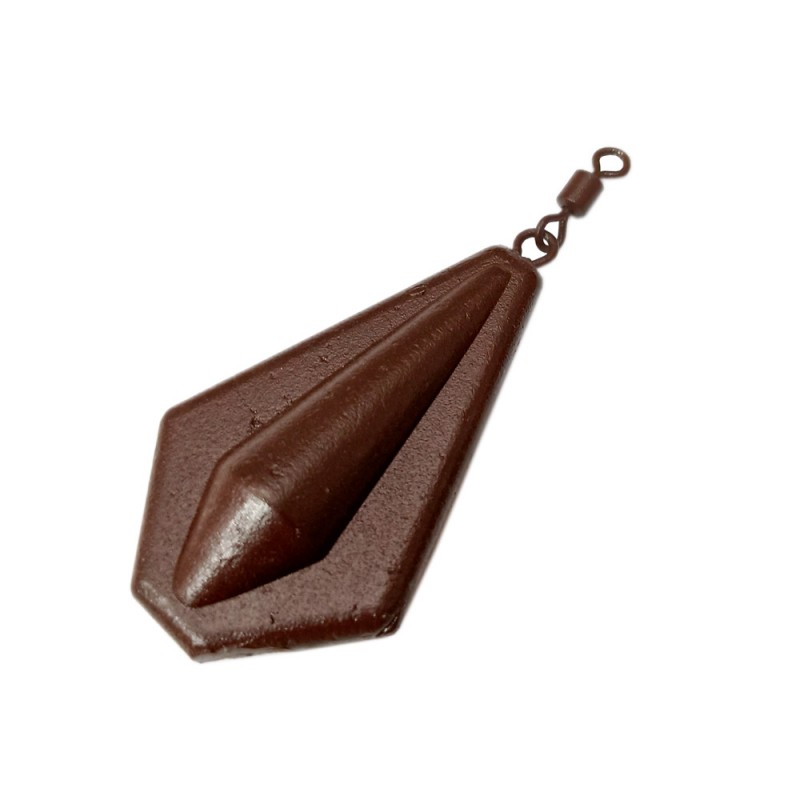 

Грузило F-FISHING Крылатка карповая с вертлюгом 140г brown ВР, FCWES