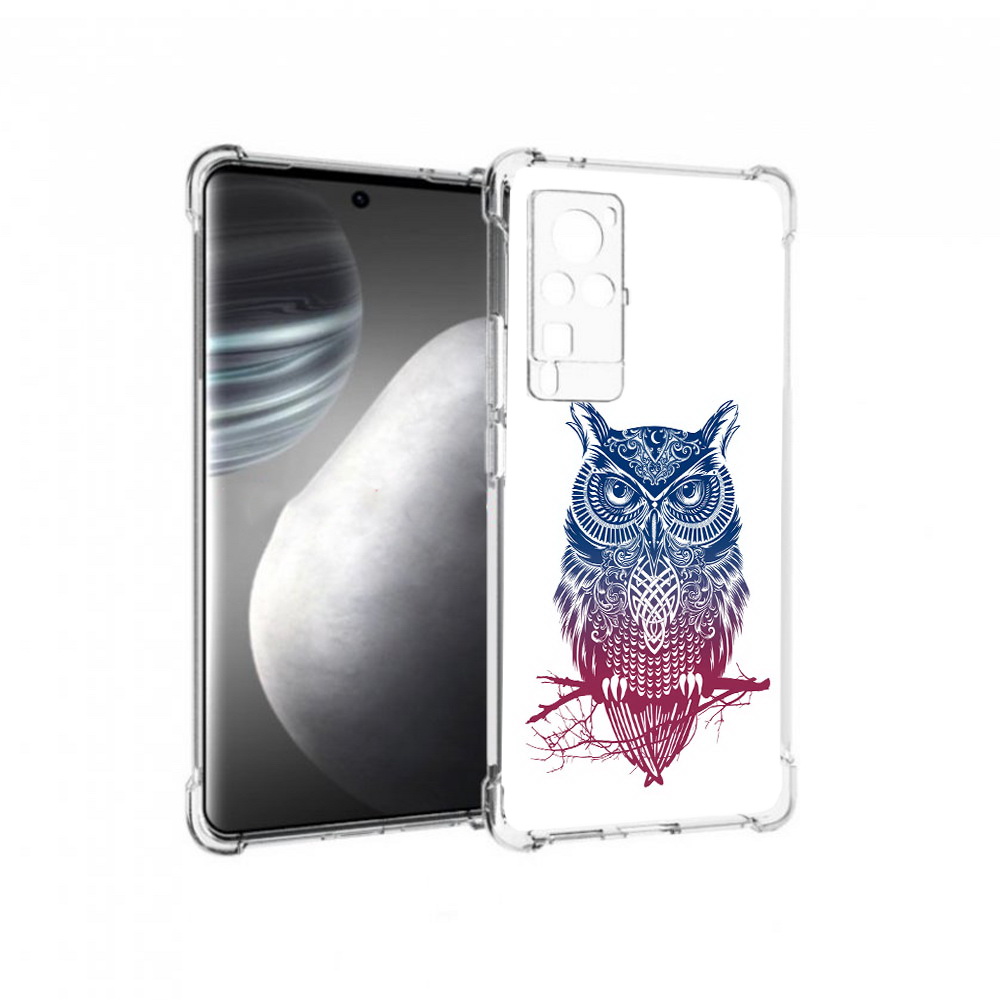 

Чехол MyPads Tocco для Vivo X60 pro хиппи сова (PT226972.385.664), Прозрачный, Tocco