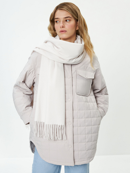 

Шарф женский ZARINA 317215002 молочный, 317215002
