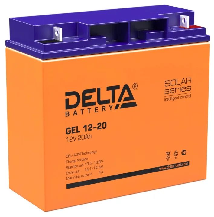 Батарея ИБП Delta Battery GEL 12-20 20 А ч
