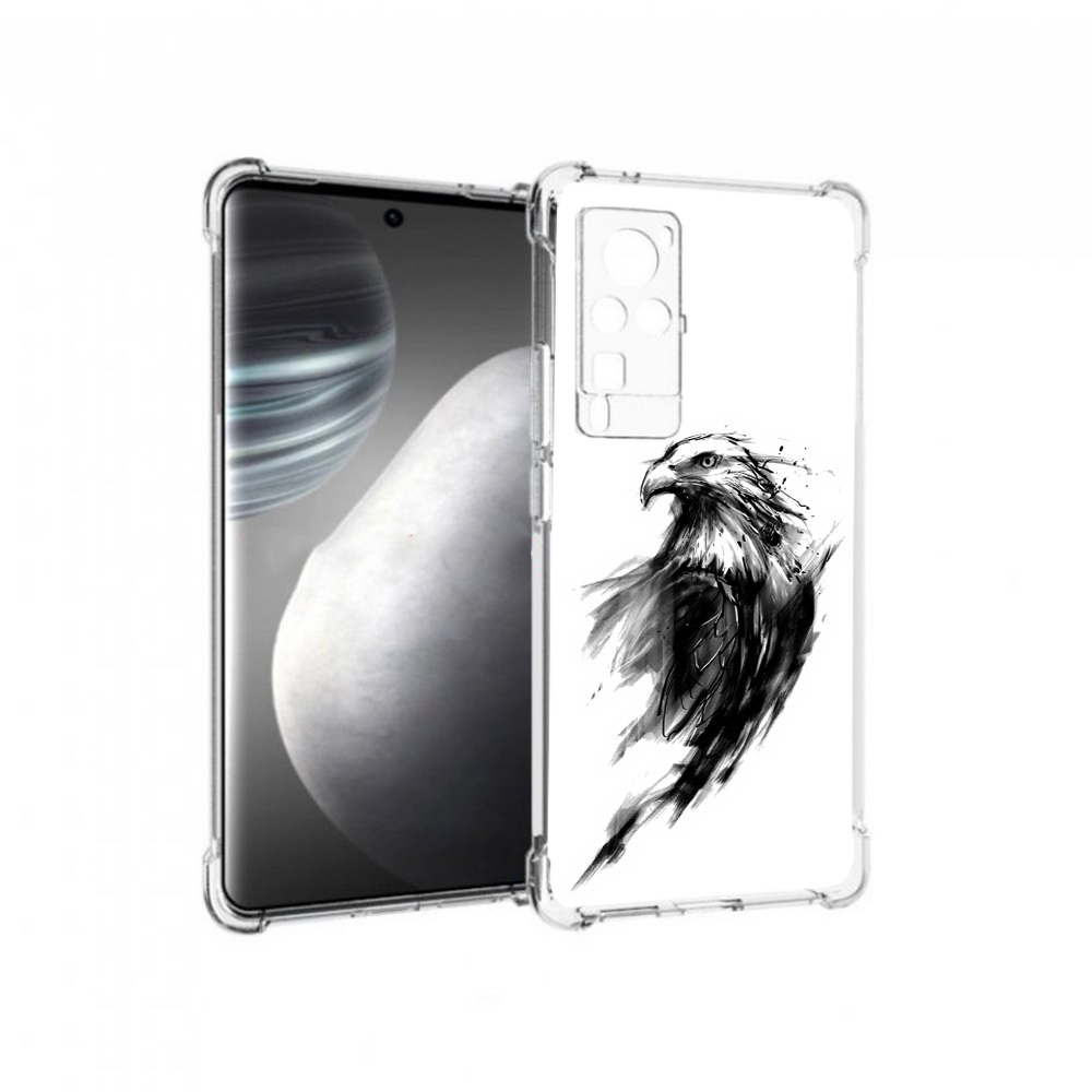 

Чехол MyPads Tocco для Vivo X60 pro чб птица (PT226972.385.670), Прозрачный, Tocco