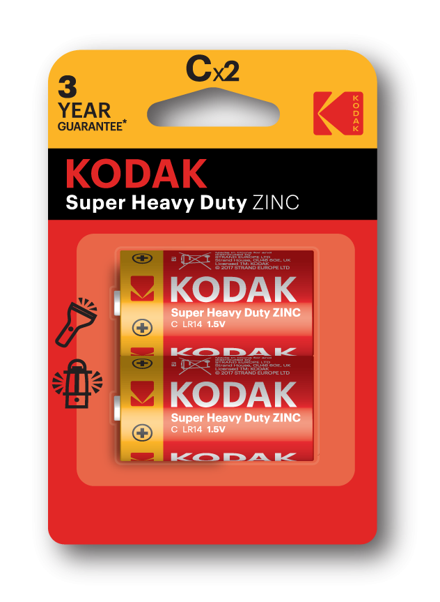 Набор из 20 шт, Kodak R14-2BL EXTRA HEAVY DUTY [KCHZ-2] (20/200/8400)