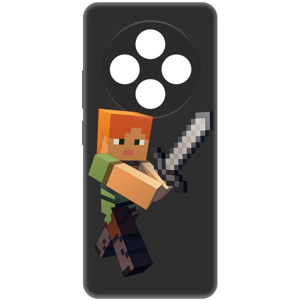 

Чехол-накладка Krutoff Soft Case Minecraft-Алекс для Xiaomi Redmi 14C/Poco C75 черный