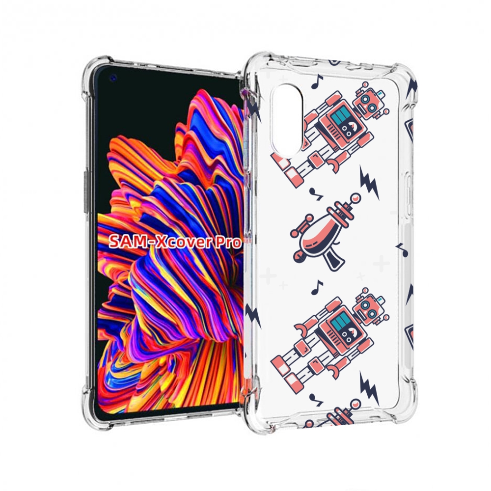 

Чехол MyPads мини-роботы для Samsung Galaxy Xcover Pro 1, Прозрачный, Tocco