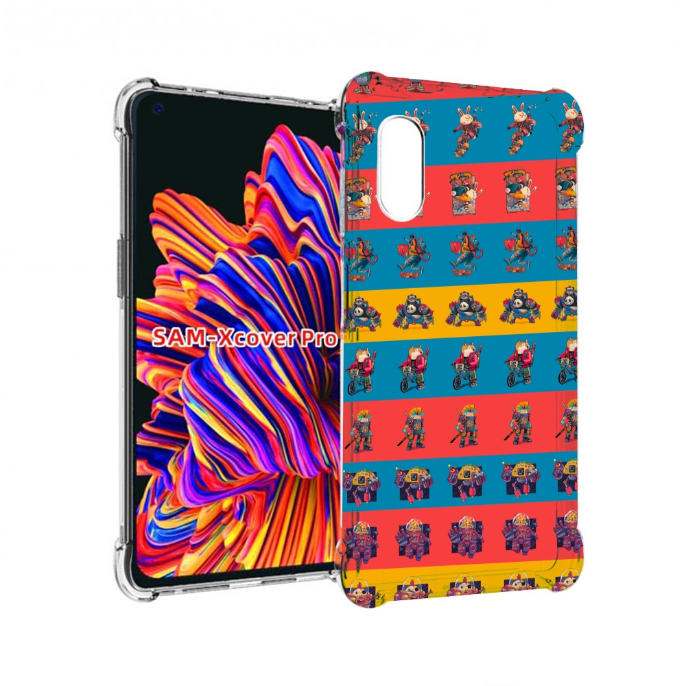 

Чехол MyPads много стикеров для Samsung Galaxy Xcover Pro 1, Прозрачный, Tocco