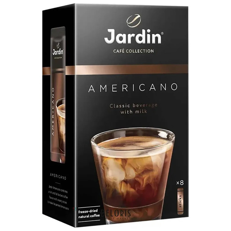 

Кофе JARDIN Американо 3в1 18г*8п, 1691-10