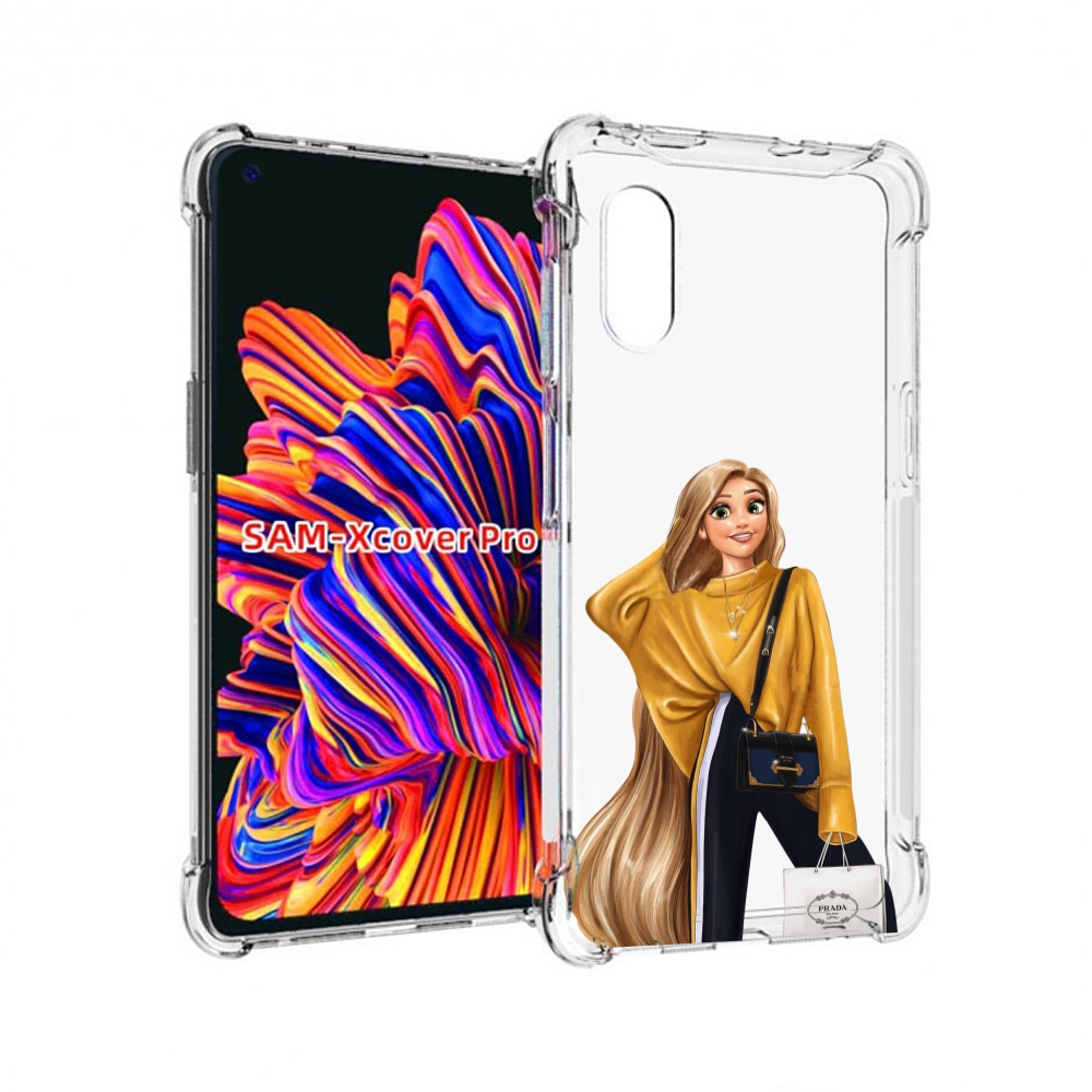 

Чехол MyPads модная-рапунсель женский для Samsung Galaxy Xcover Pro 1, Прозрачный, Tocco