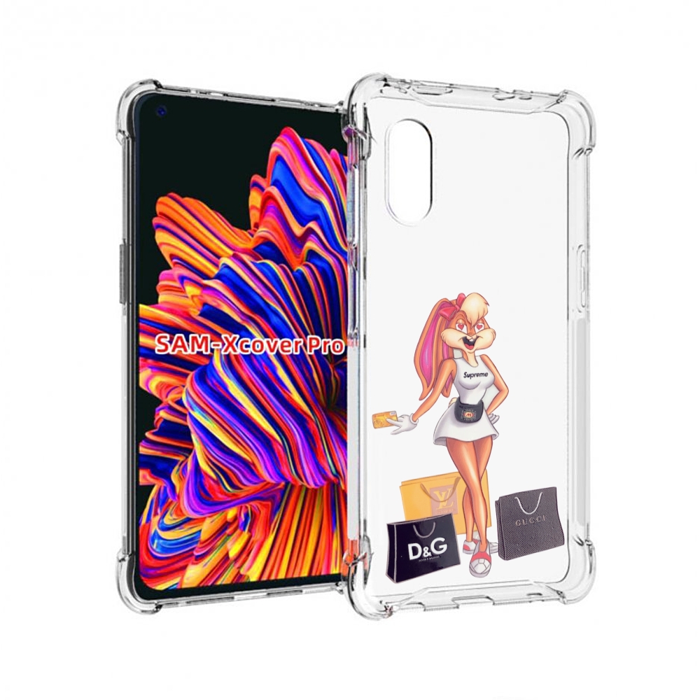 

Чехол MyPads модница-зайка женский для Samsung Galaxy Xcover Pro 1, Прозрачный, Tocco
