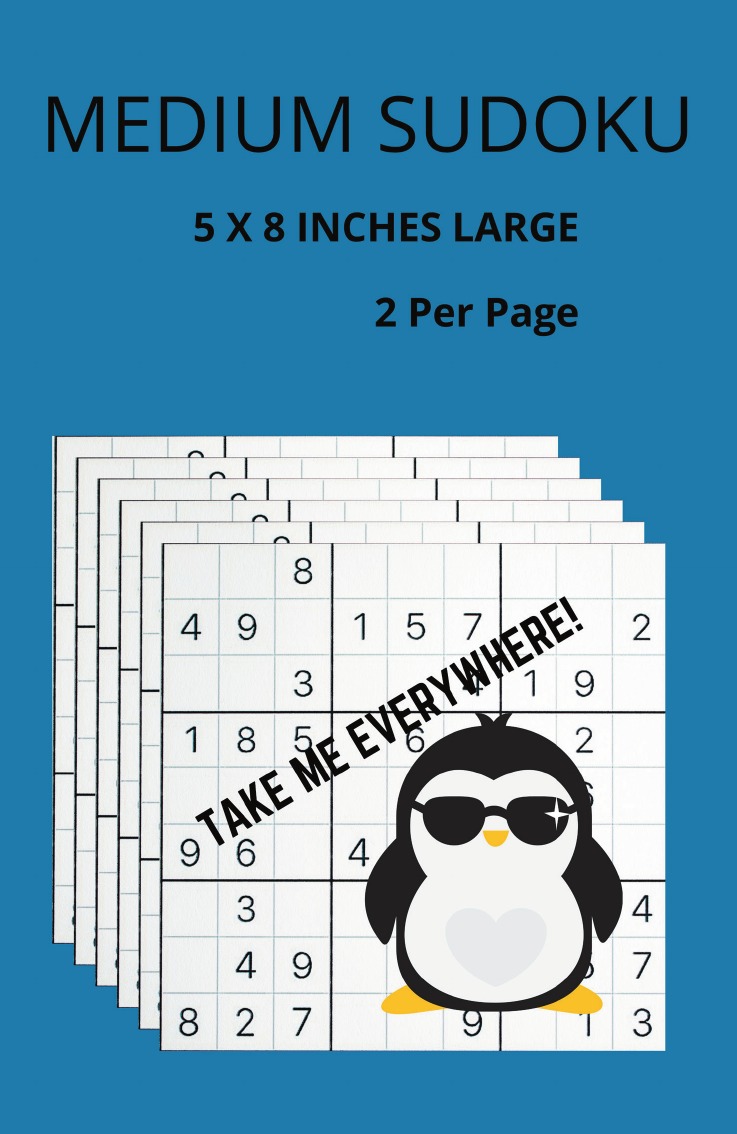 

Medium Sudoku 5x8 Inches Size Book