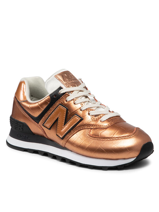 

Кроссовки женские WL574PX2 New Balance золотистые 36 EU, Золотистый, WL574PX2