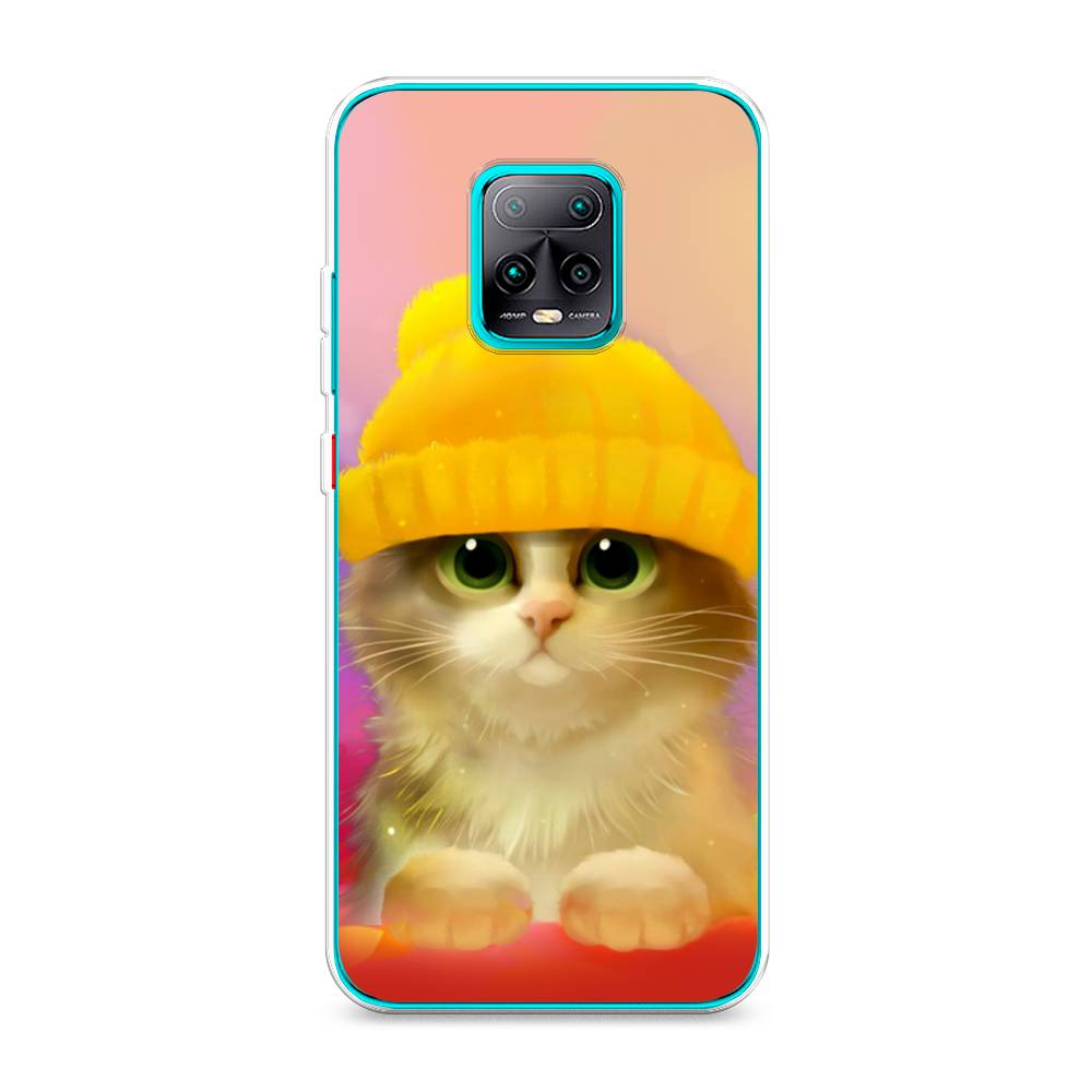 фото Силиконовый чехол "котенок в желтой шапке" на xiaomi redmi 10x 5g awog
