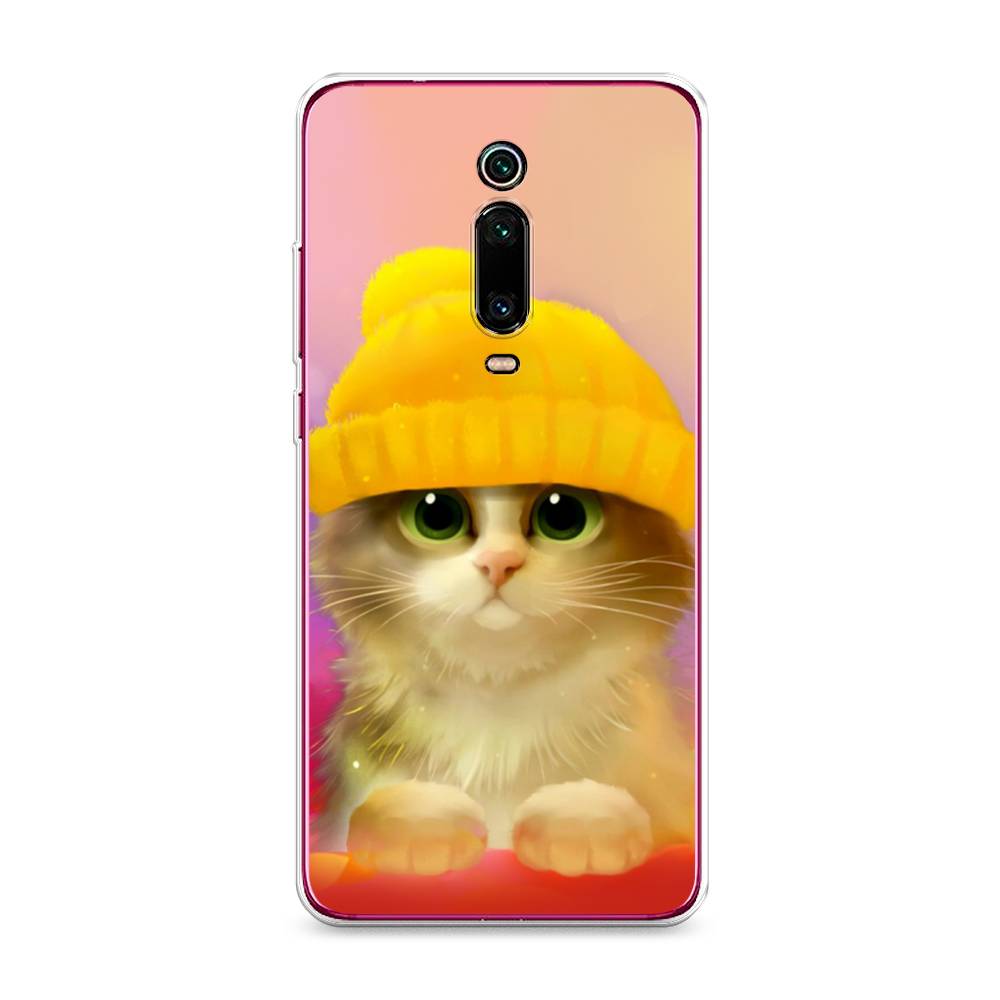 фото Силиконовый чехол "котенок в желтой шапке" на xiaomi redmi k20 pro awog