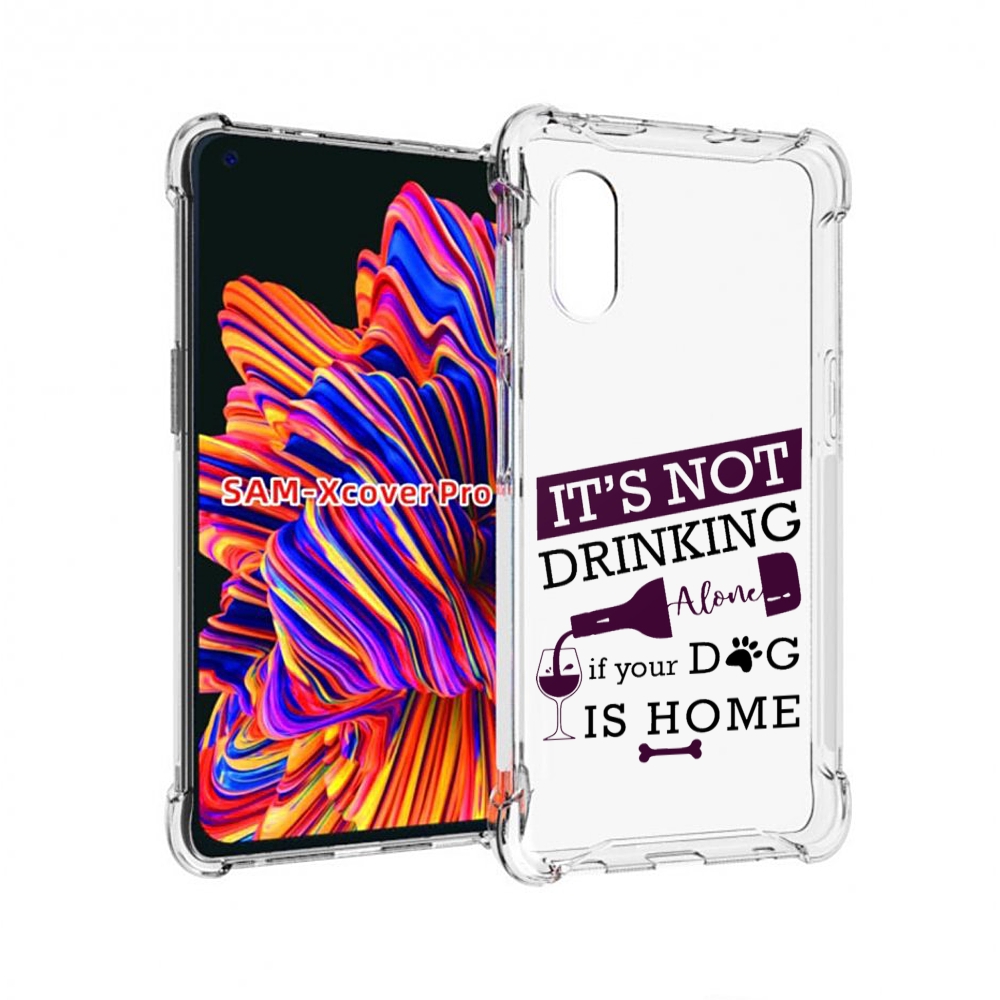 

Чехол MyPads не-пей-один-дома для Samsung Galaxy Xcover Pro 1, Прозрачный, Tocco