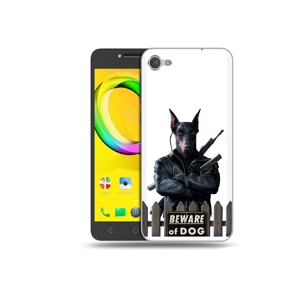 

Чехол MyPads Tocco для Alcatel A5 доберман (PT67387.664.332), Прозрачный, Tocco