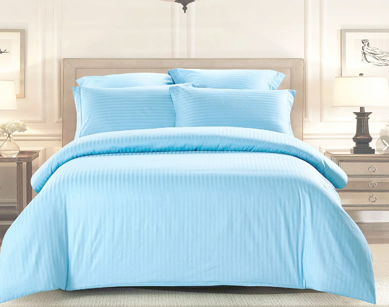 

Пододеяльник Maktex из страйп-сатина 200 х 200 Голубой 1х1, Пододеяльники из страйп-сатина 140