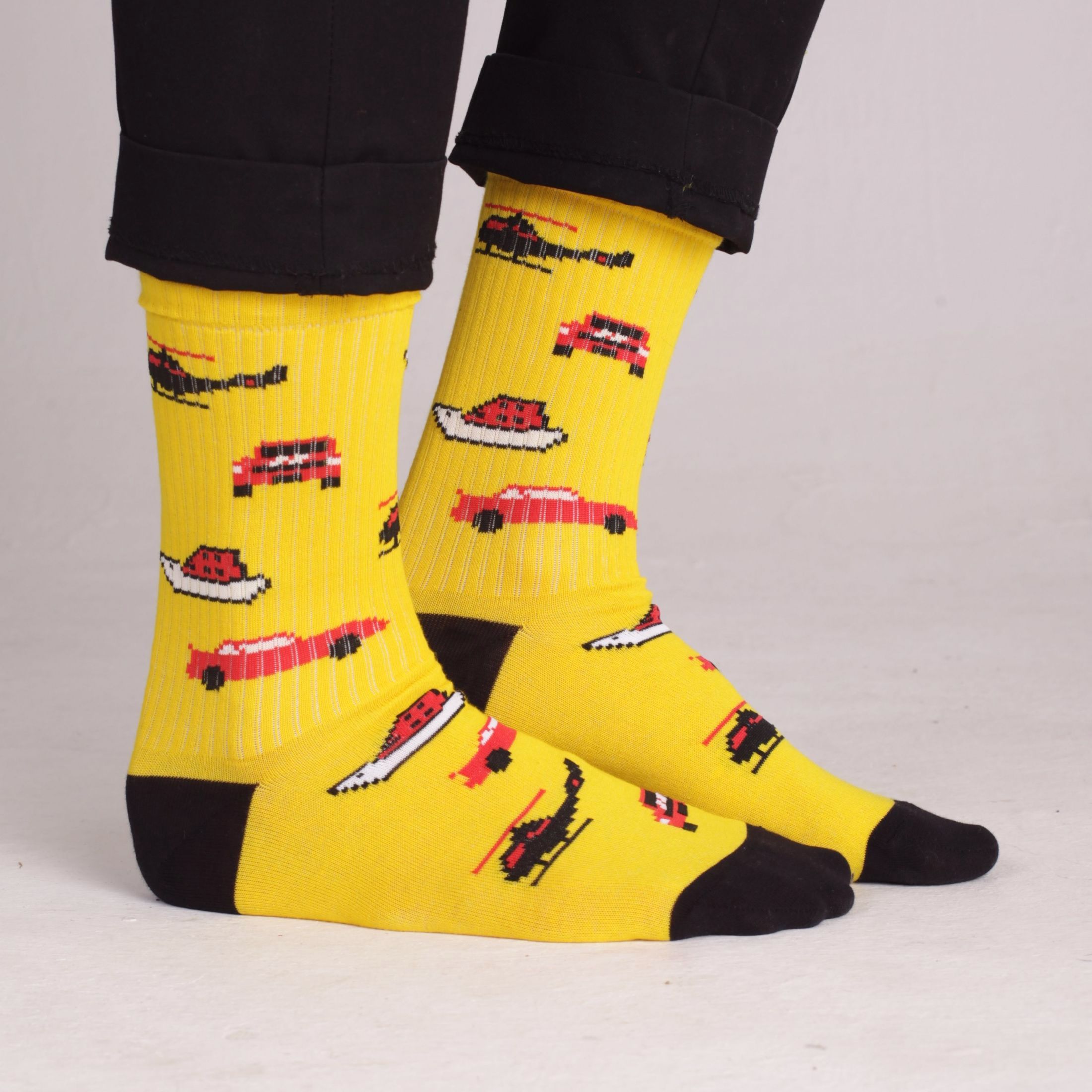 

Носки унисекс St. Friday Socks GR-1200-08-19-11 желтые, Желтый, GR-1200-08-19-11