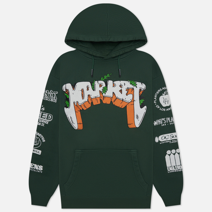 

Мужская толстовка MARKET Growclub Hoodie зелёный, Размер XL, Зеленый, Growclub Hoodie