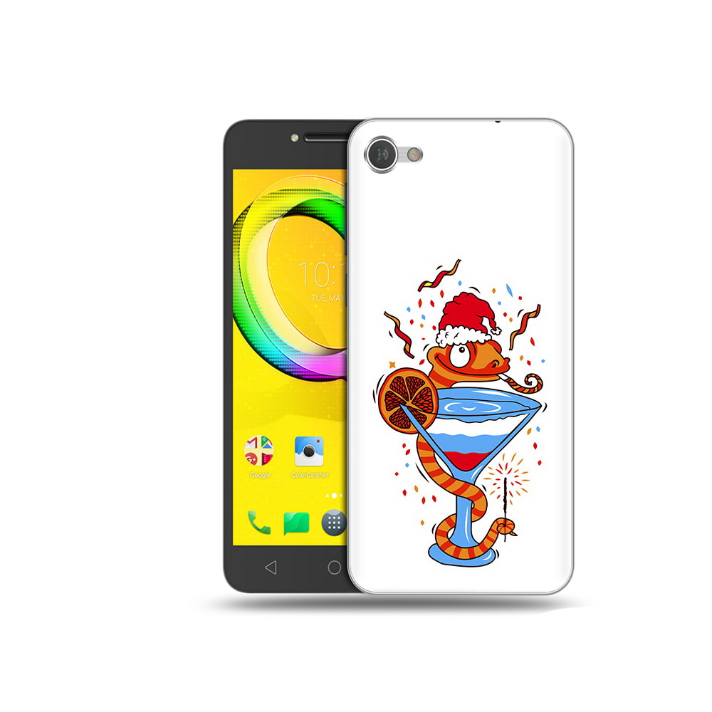 

Чехол MyPads Tocco для Alcatel A5 змейка (PT67387.664.364), Прозрачный, Tocco