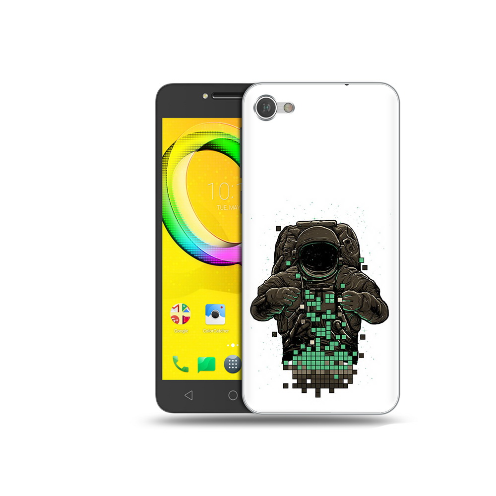 

Чехол MyPads Tocco для Alcatel A5 космонавт с пикселями (PT67387.664.394), Прозрачный, Tocco