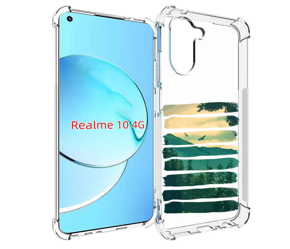 

Чехол MyPads Лесная чаща для Realme 10, Прозрачный, Tocco