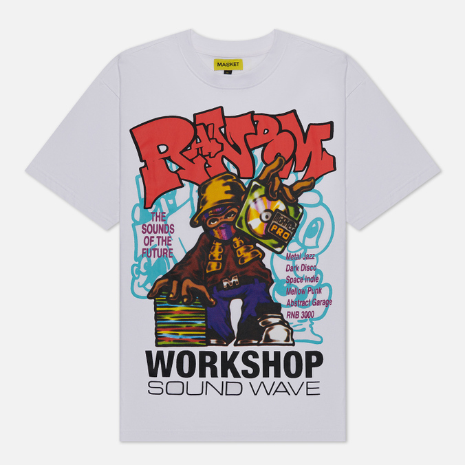 

Мужская футболка MARKET Soundwave белый, Размер S, Soundwave
