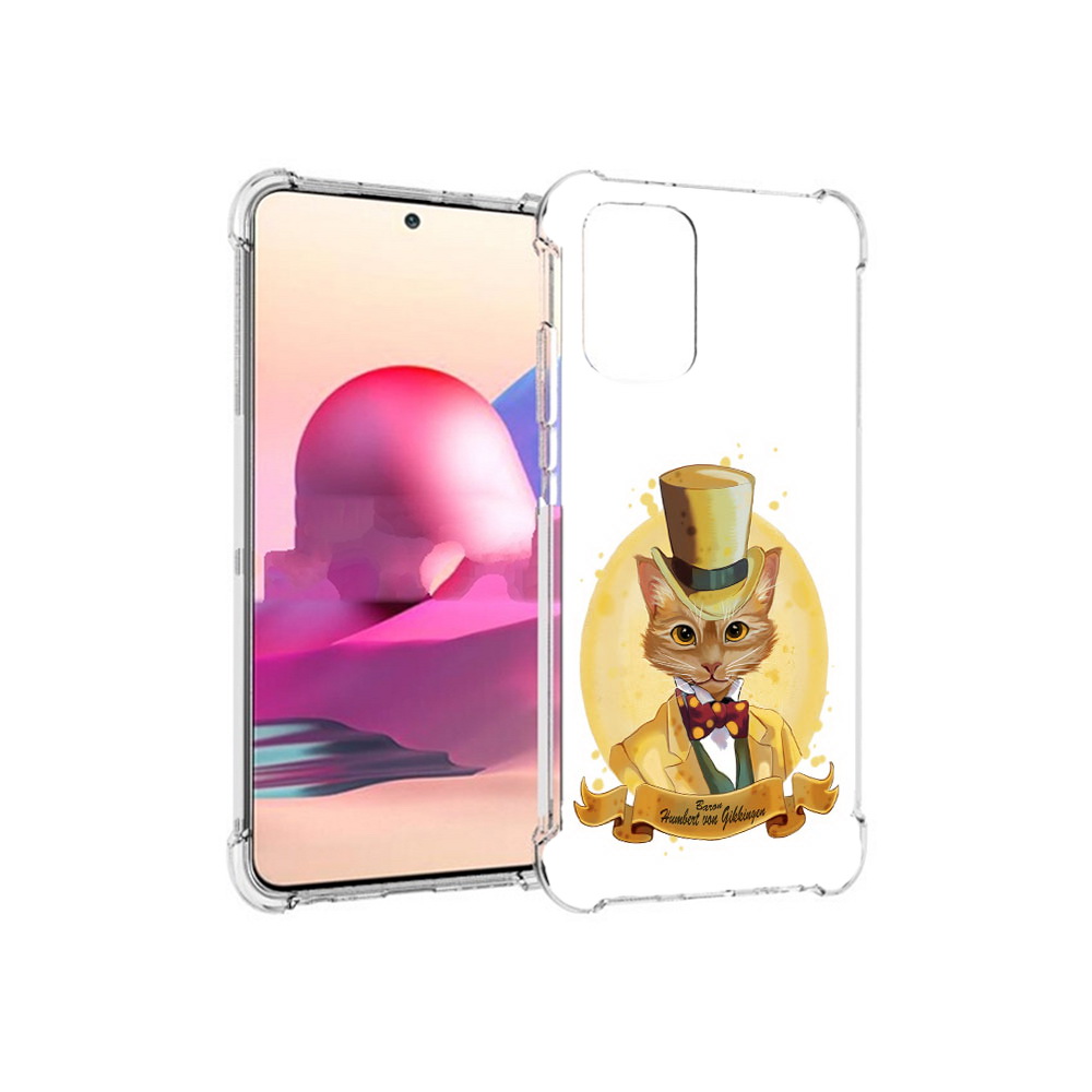

Чехол MyPads Tocco для Xiaomi Redmi Note 10S кот юрист (PT158704.257.401), Прозрачный, Tocco
