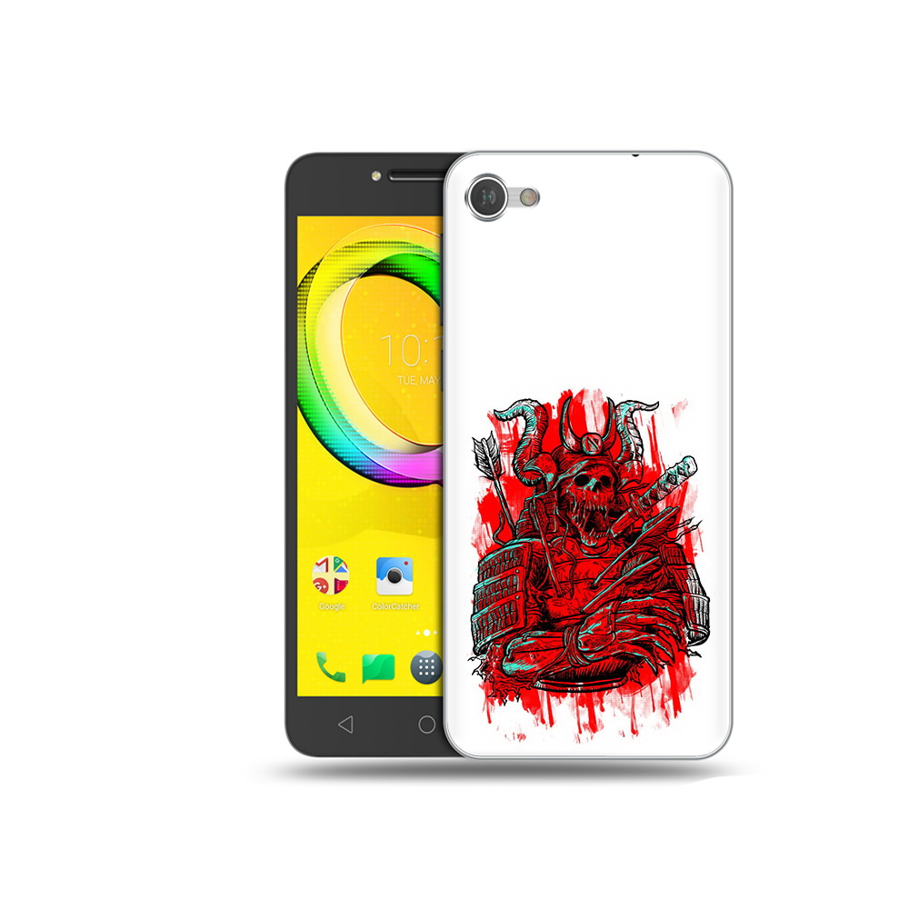 

Чехол MyPads Tocco для Alcatel A5 красный скелет воин (PT67387.664.413), Прозрачный, Tocco