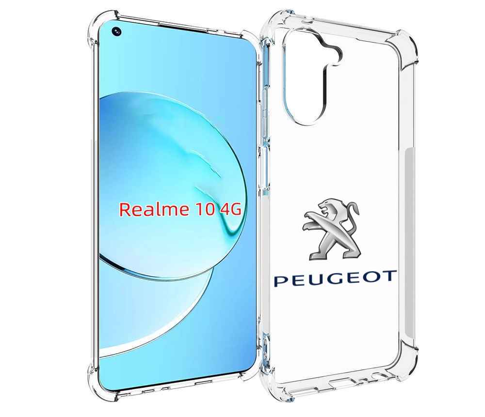 

Чехол Mypads Peugeot 3 Мужской Для Realme 10, Прозрачный, Tocco