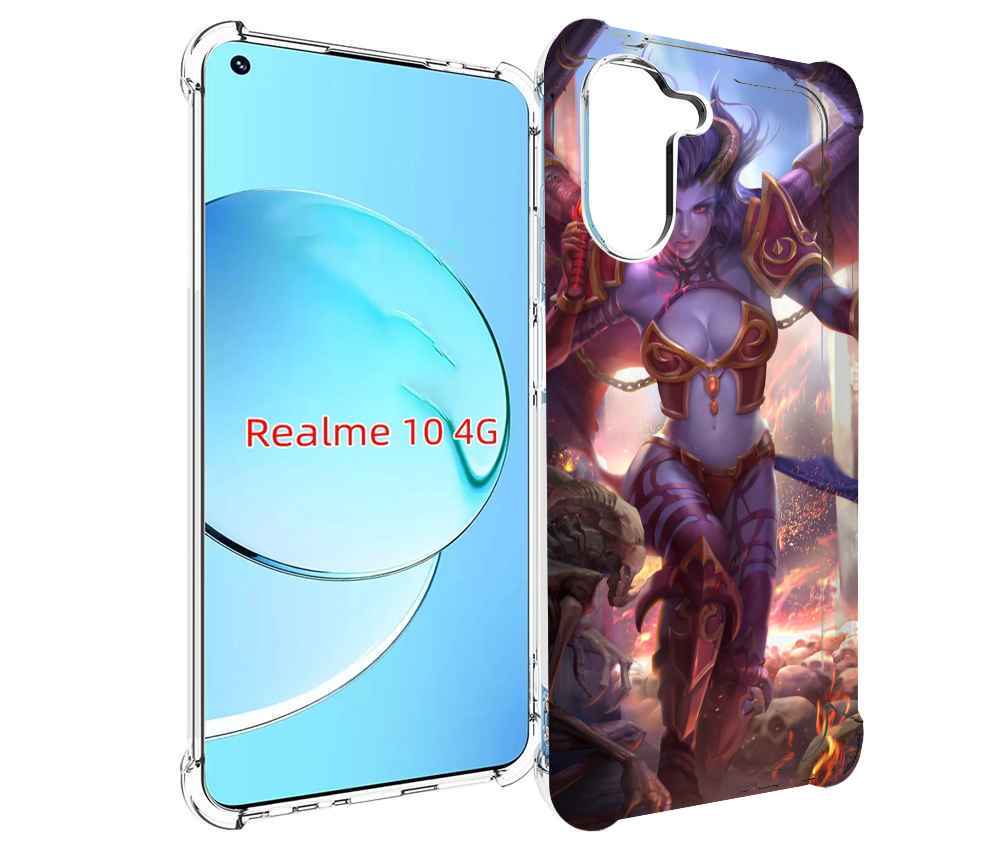 

Чехол Mypads Queen Of Pain Dota 2 Для Realme 10, Прозрачный, Tocco