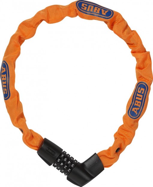 

Велозамок ABUS Tresor 1385х75/6 neon orange цепь