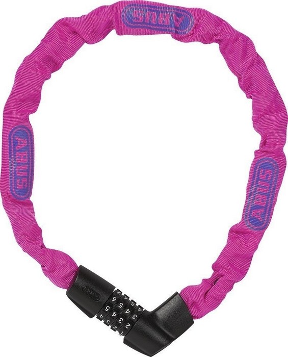 

Велозамок ABUS Tresor 1385х75/6 neon pink цепь