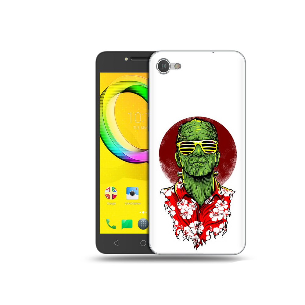 

Чехол MyPads Tocco для Alcatel A5 крутой зеленый мужчина в очках (PT67387.664.424), Прозрачный, Tocco