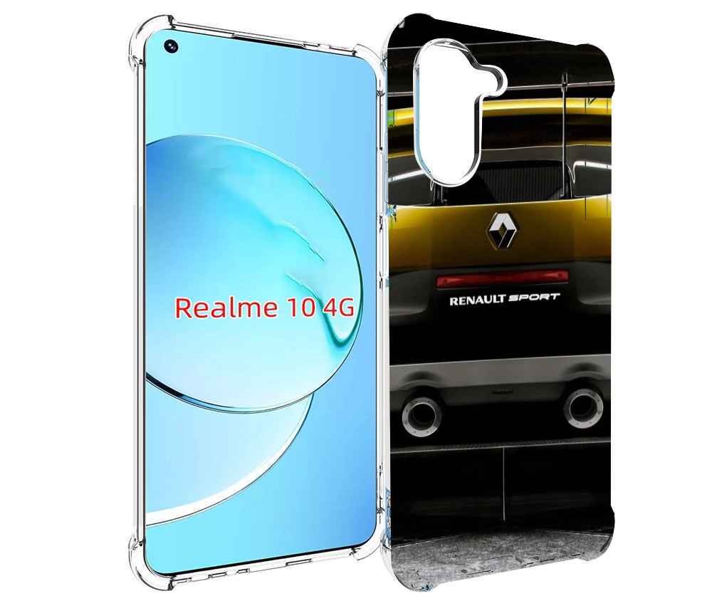 

Чехол Mypads Renault 3 Мужской Для Realme 10, Прозрачный, Tocco