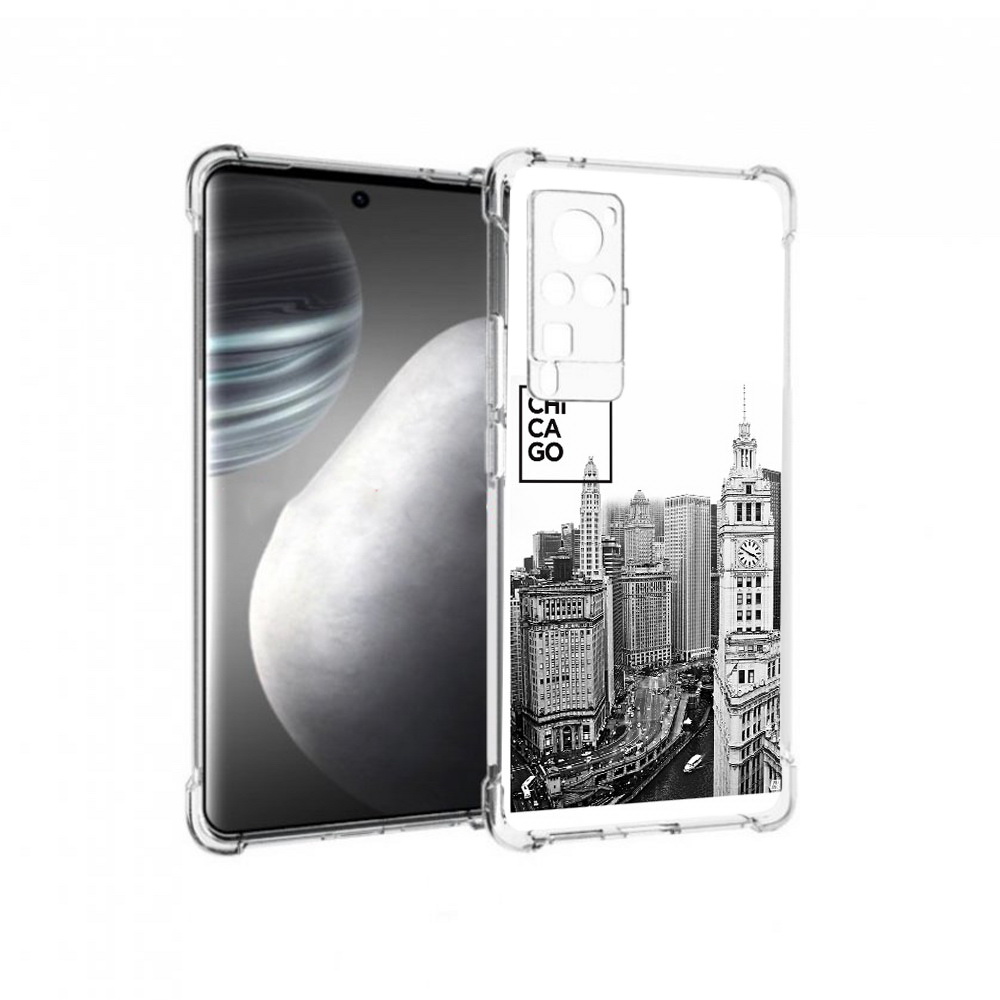 

Чехол MyPads Tocco для Vivo X60 pro черно белый чикаго (PT226972.385.689), Прозрачный, Tocco