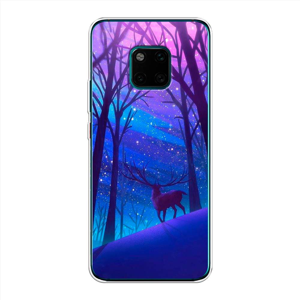 

Чехол Awog на Huawei Mate 20 Pro "Северный олень", Фиолетовый;голубой;синий, 67050-2