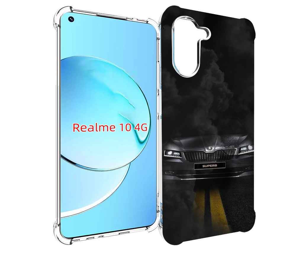 

Чехол Mypads Skoda 1 Для Realme 10, Прозрачный, Tocco