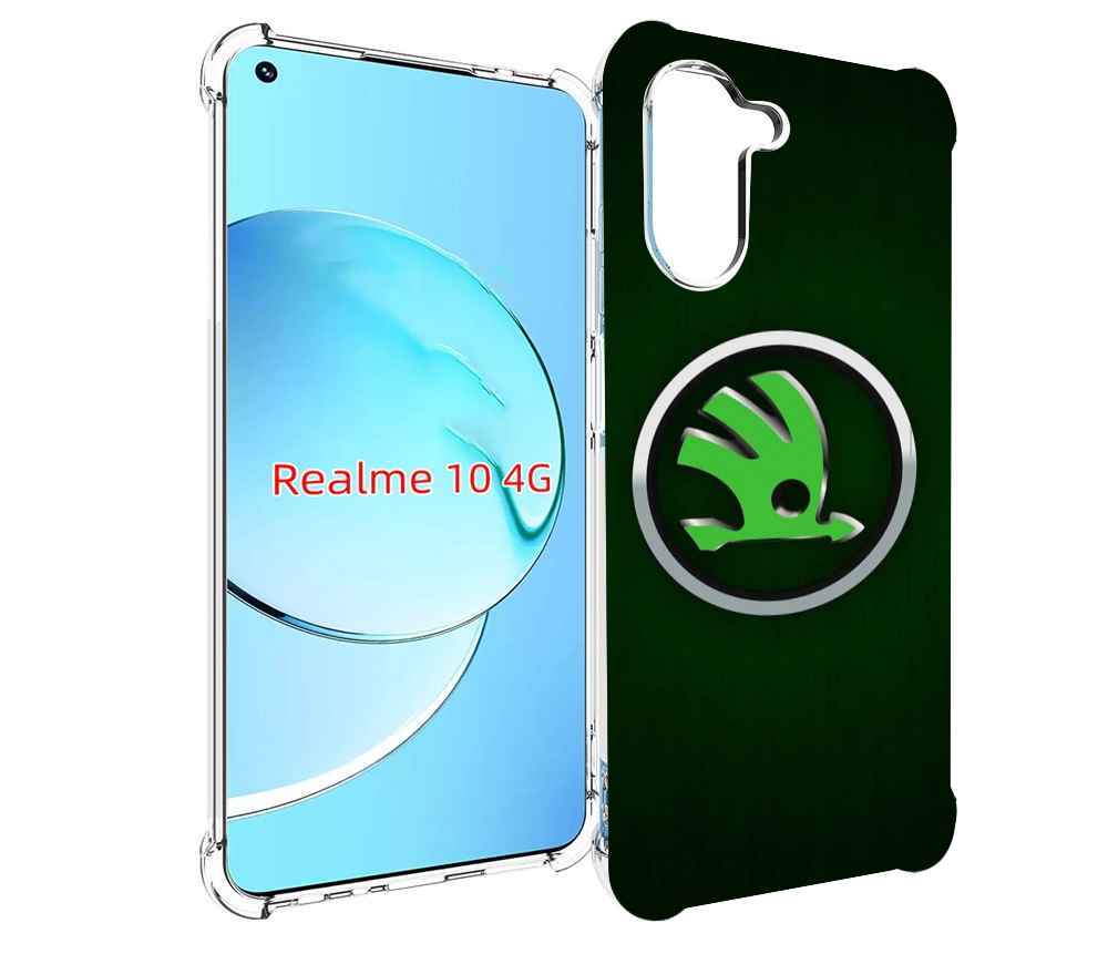 

Чехол Mypads Skoda 3 Мужской Для Realme 10, Прозрачный, Tocco