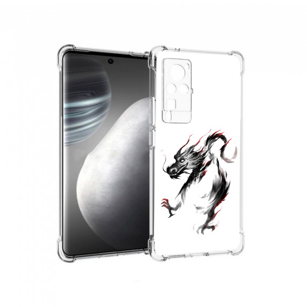 

Чехол MyPads Tocco для Vivo X60 pro черный дракон (PT226972.385.690), Прозрачный, Tocco