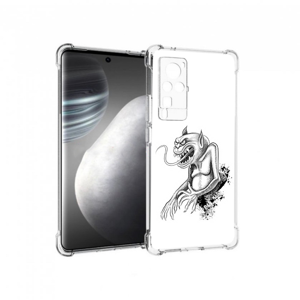 

Чехол MyPads Tocco для Vivo X60 pro чорт (PT226972.385.692), Прозрачный, Tocco