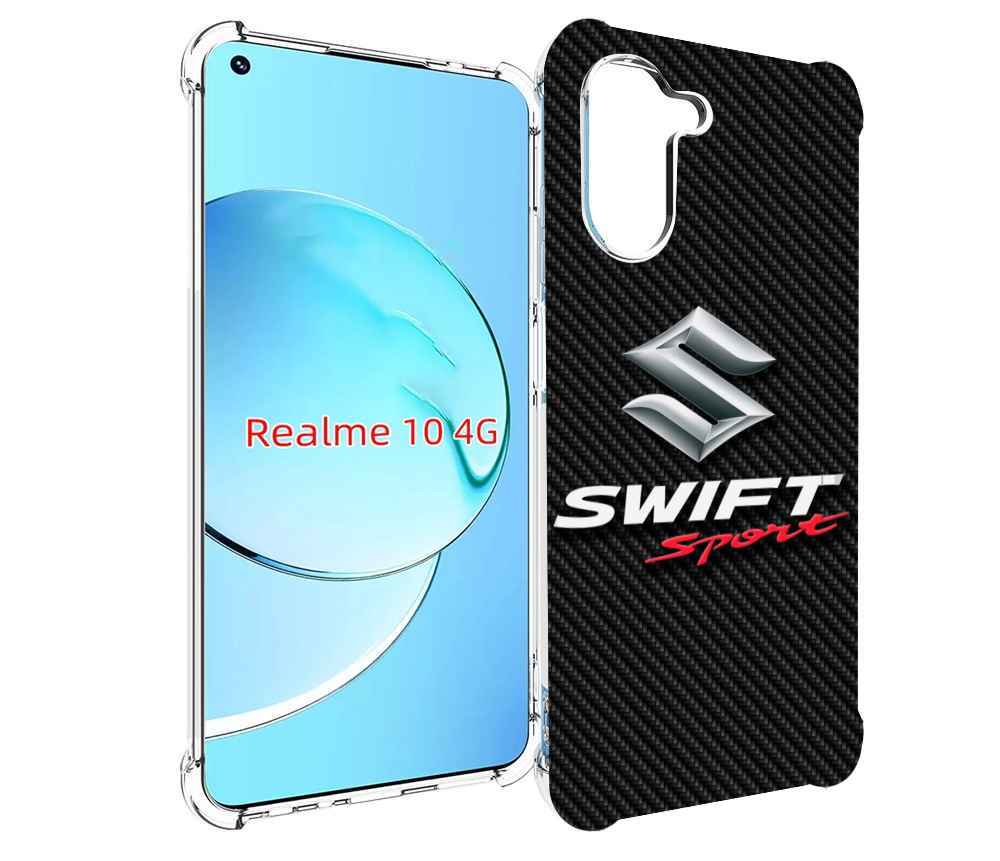 

Чехол Mypads Suzuki 1 Мужской Для Realme 10, Прозрачный, Tocco