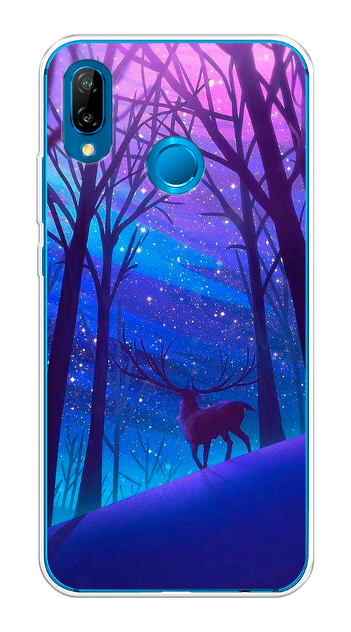 

Чехол Awog на Huawei P20 Lite "Северный олень", Фиолетовый;голубой;синий, 64450-2