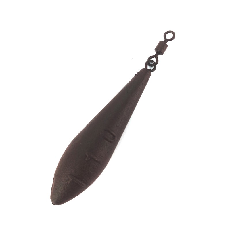 

Грузило F-FISHING Long Cast с вертлюгом 110г brown 2шт ВР, FLC