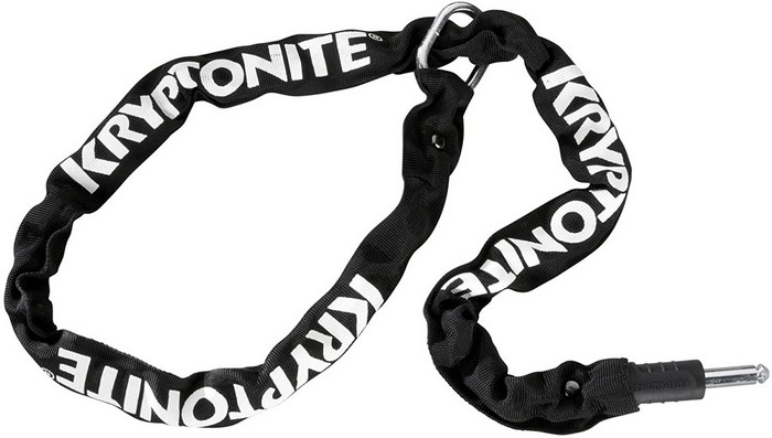 

Велозамок Kryptonite 512 цепь для замка 5.5x120см Plug Chain black/white