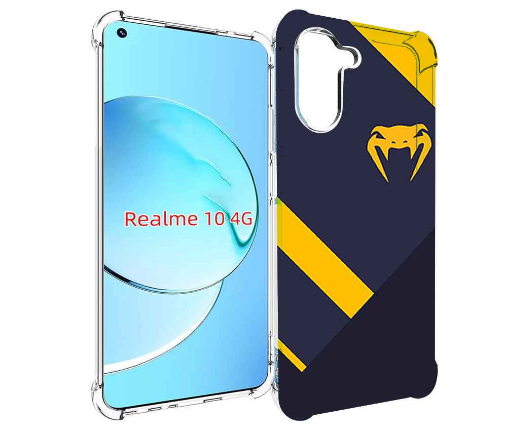 

Чехол MyPads venum мужской для Realme 10, Прозрачный, Tocco