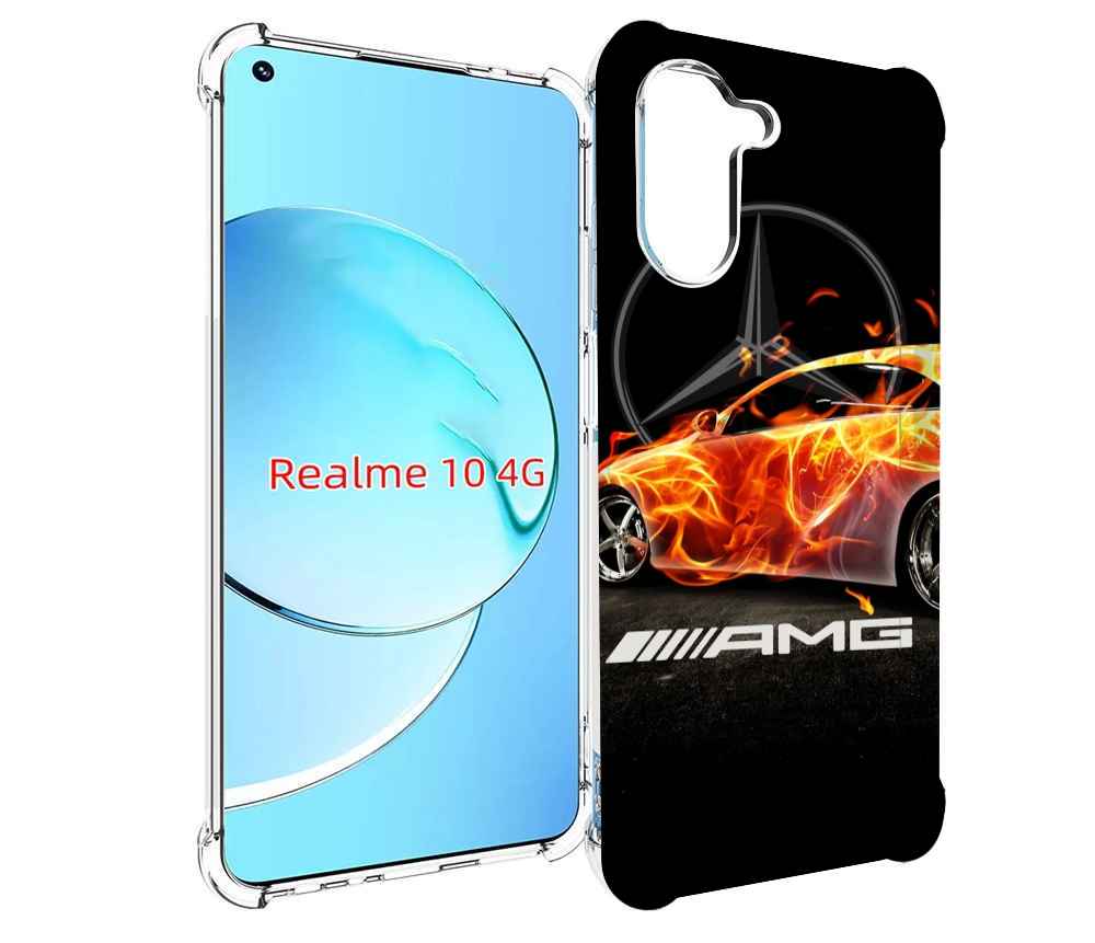 

Чехол MyPads АМГ мужской для Realme 10, Прозрачный, Tocco