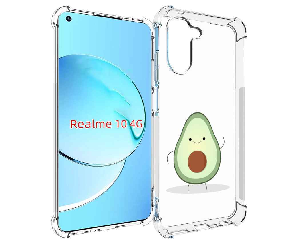 

Чехол MyPads Авокадик для Realme 10, Прозрачный, Tocco