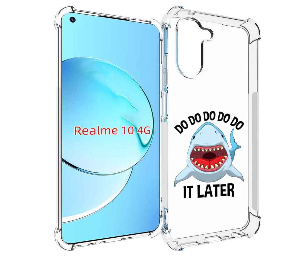 

Чехол MyPads Акула для Realme 10, Прозрачный, Tocco